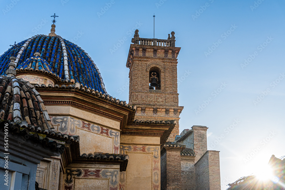 Exterior view from San Roque church, in Oliva (Valencia, Spain).