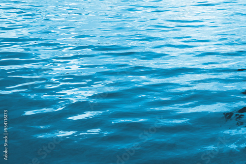Water background abstract. Blue water