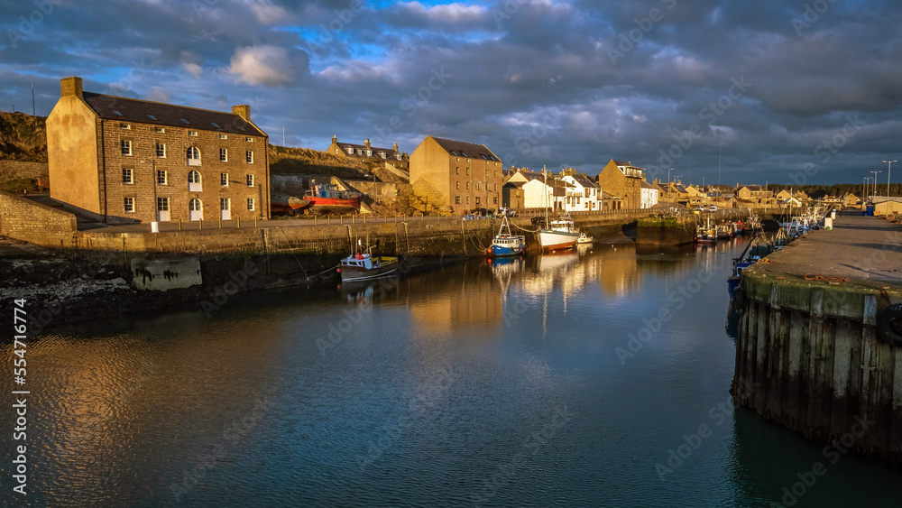 Obraz premium Fishing Boats at Burghead Harbour