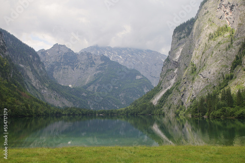 Obersee lake near Konigsee  Bavaria  Germany 