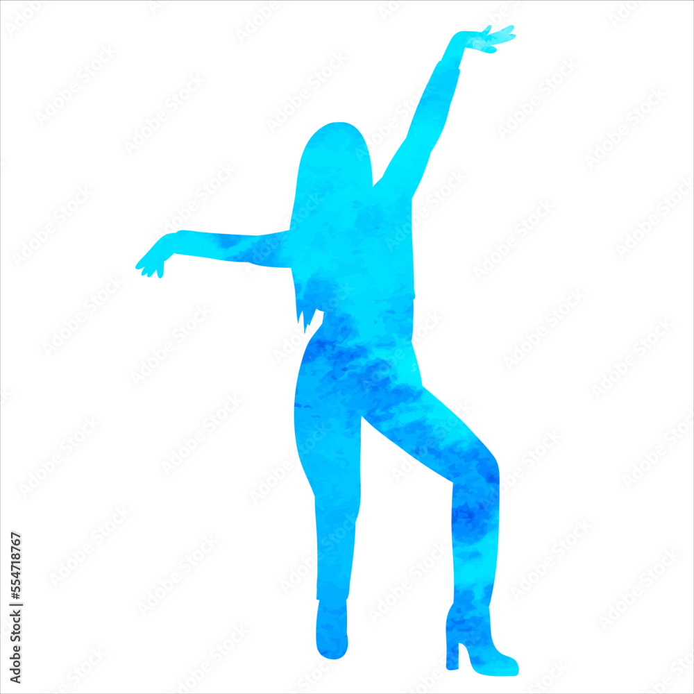 woman dancing silhouette design vector isolated woman dancing silhouette design vector isolated