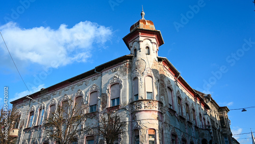 Historical buildings in Arad, Romania. 