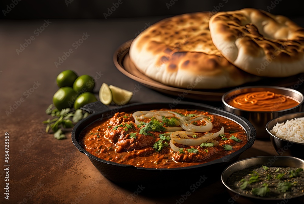 illustration of Indian dish Pav Bhaji illustration of Indian dish Pav Bhaji
