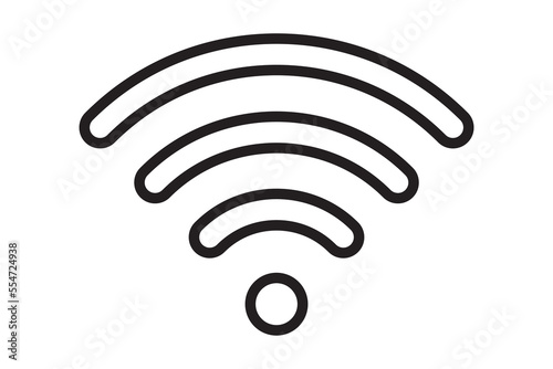 Wi Fi symbol signal connection. Vector wireless internet technology sign. Wifi network communication icon.