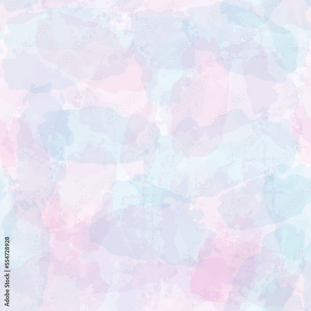 Watercolor seamless pattern, rainbow colors girly print, tie dye pastel spring background