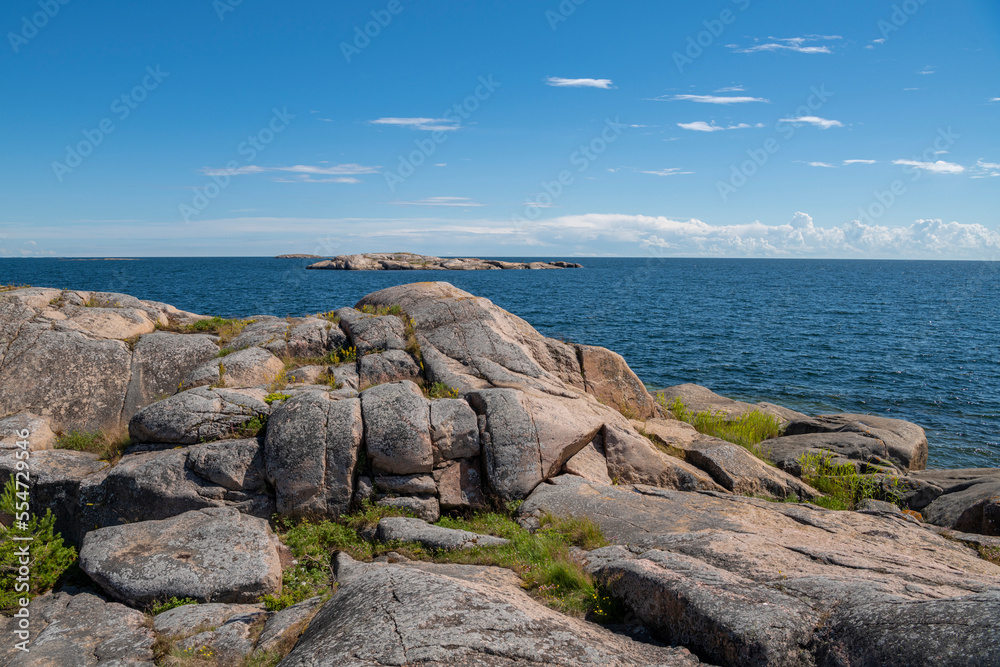 View of the sea and coast, Jussaro island, Tammisaari, Finland