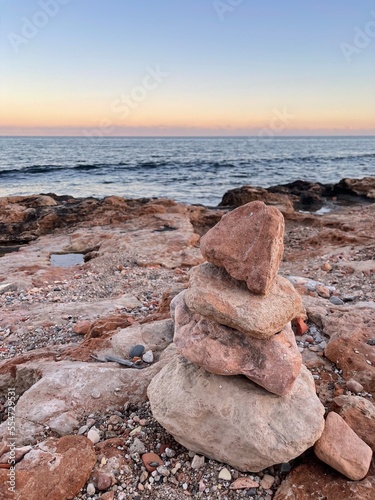 stones on the beach