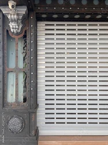 old window with shutters