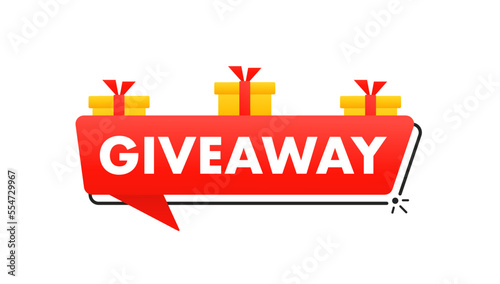 Sweepstakes, enter to win. Social media post template for advertising design or website banner. Win a prize draw. Can be used for business, marketing and advertising. Vector illustration