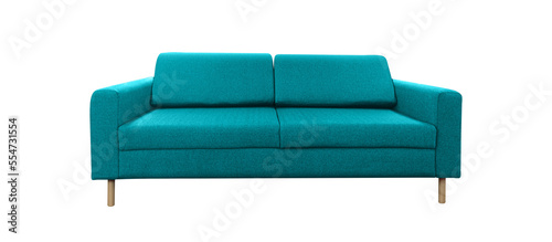 Cuadro en lienzo furniture Turquoise color sofa bed multi function with isolated on a transparent