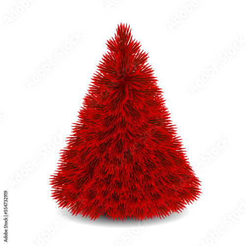 Christmas tree decoration ideas with red design element