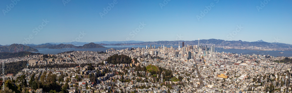 view to skyline of San Francisco