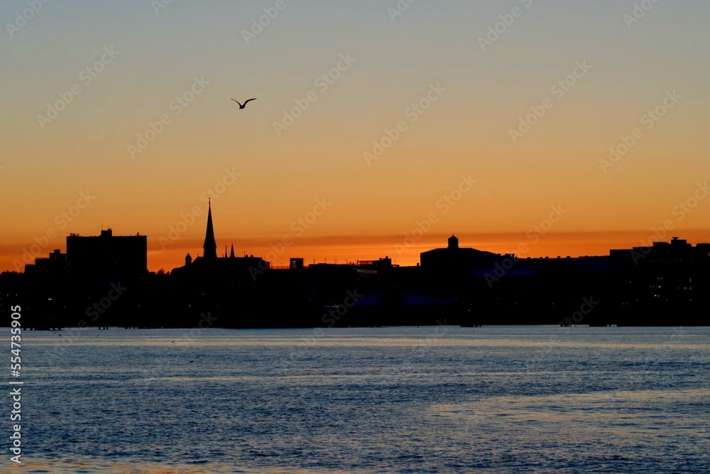 Naklejka premium Portland Sunset