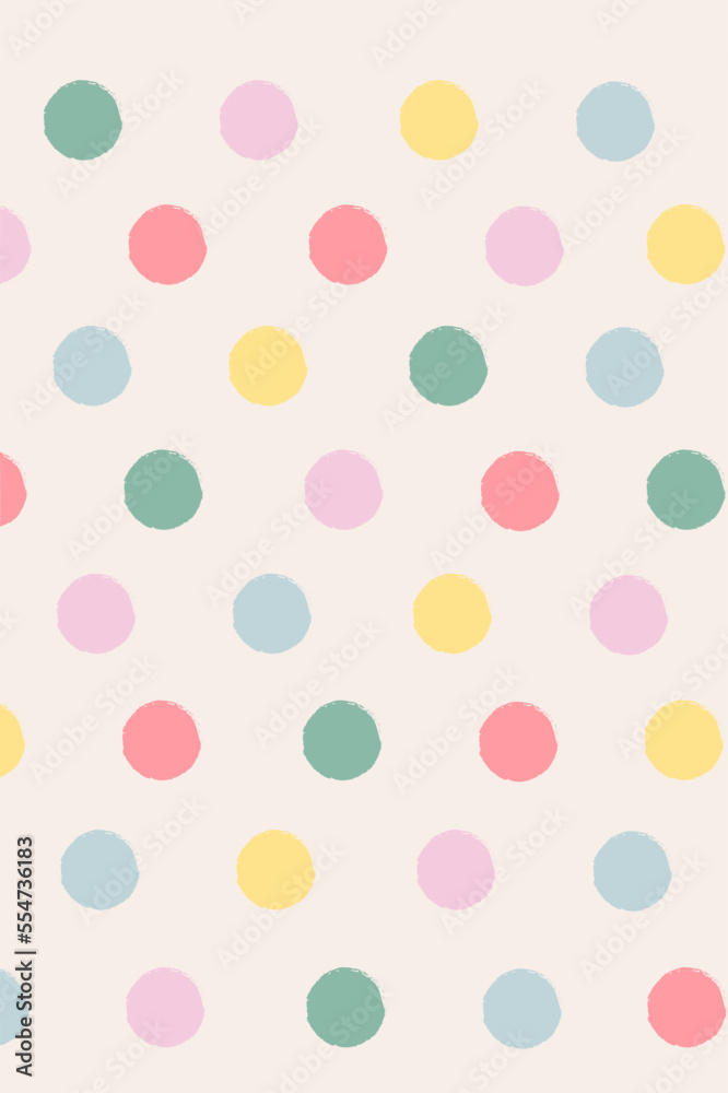 background with colorful polka dots