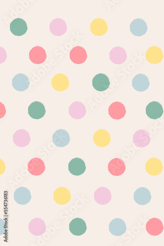background with colorful polka dots