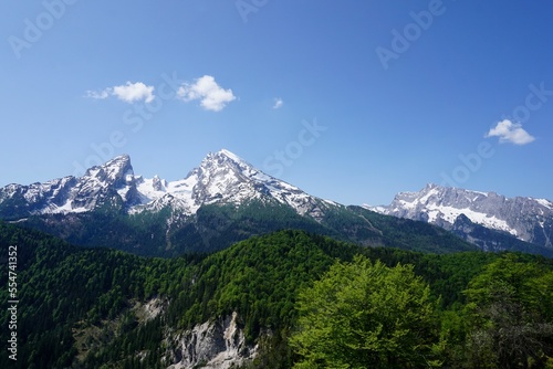 Mountain "Watzmann" in the Bavarian Alps in Berchtesgaden