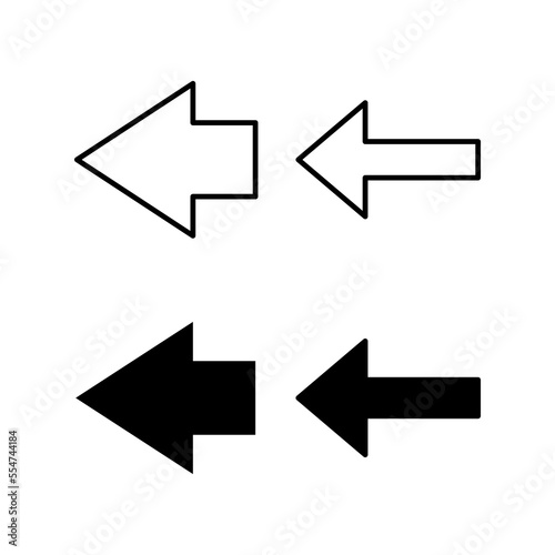 Arrow icon vector for web and mobile app. Arrow sign and symbol for web design.