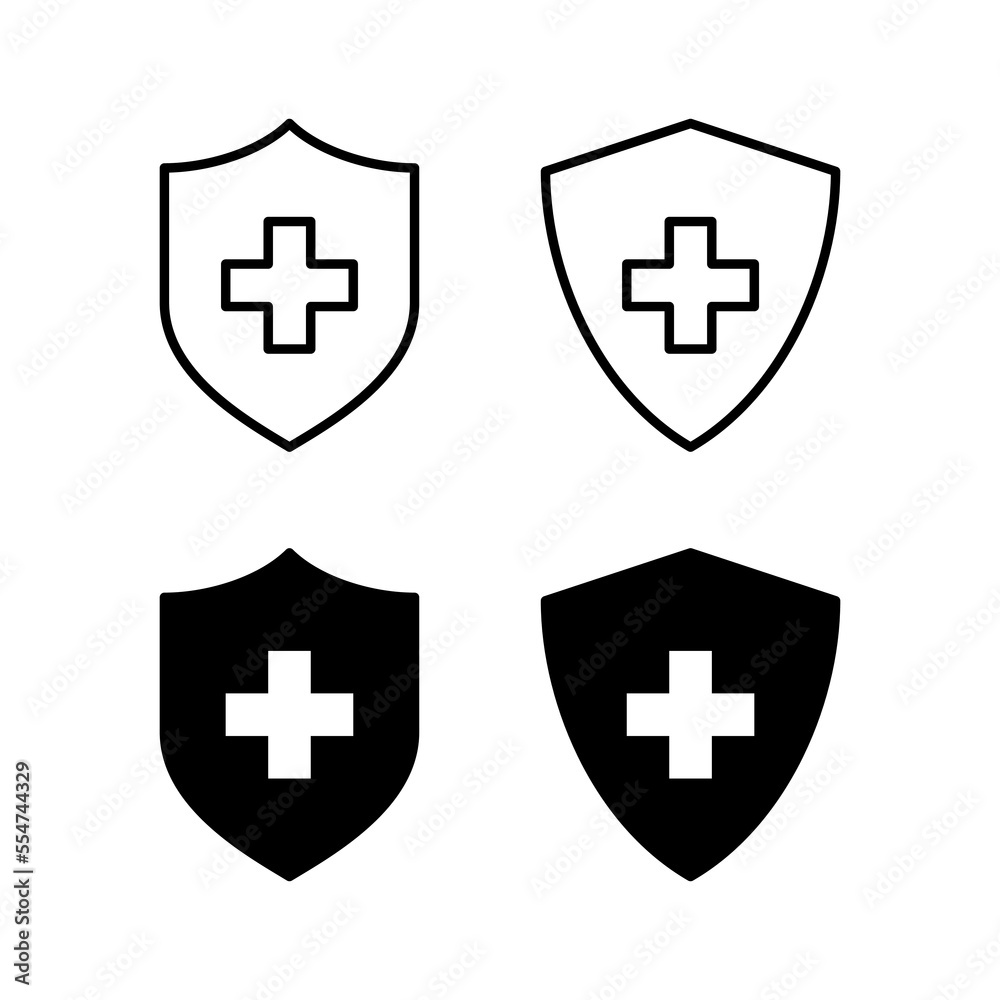 Health insurance icon vector for web and mobile app. Insurance document sign and symbol Health insurance icon vector for web and mobile app. Insurance document sign and symbol