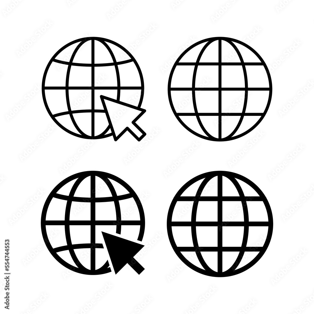 Web icon vector for web and mobile app. go to web sign and symbol. web click icon. Global search icon Web icon vector for web and mobile app. go to web sign and symbol. web click icon. Global search icon