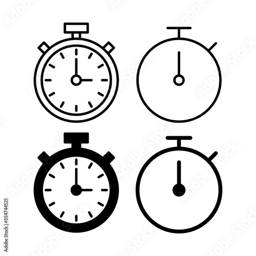 stopwatch icon vector for web and mobile app. Timer sign and symbol. Countdown icon. Period of time