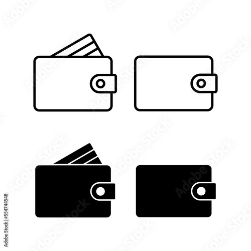 Wallet icon vector for web and mobile app. wallet sign and symbol