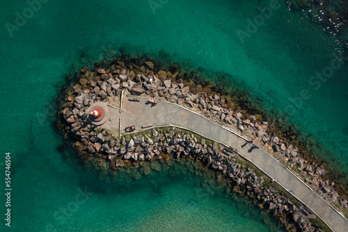 Aerial image from the lighthouse of Florianópolis island