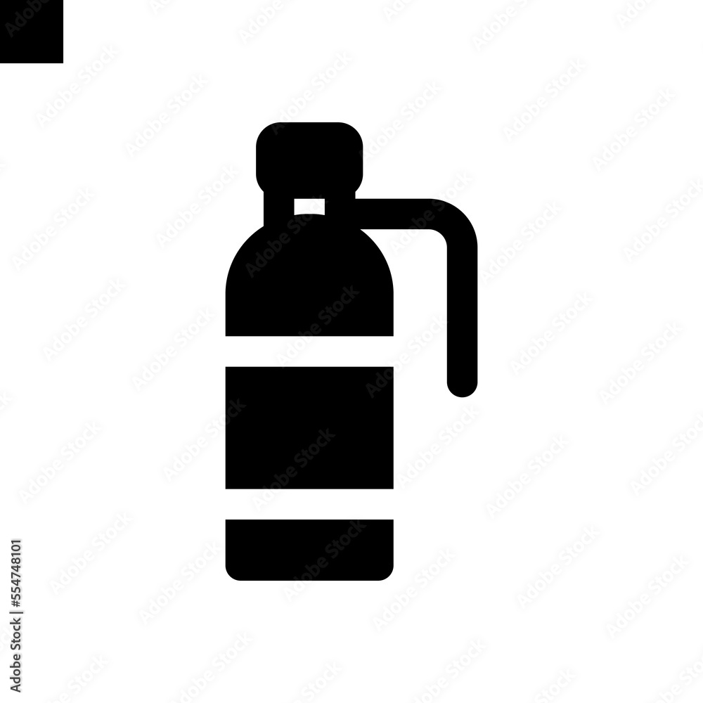 oxygen tank icon solid style vector oxygen tank icon solid style vector