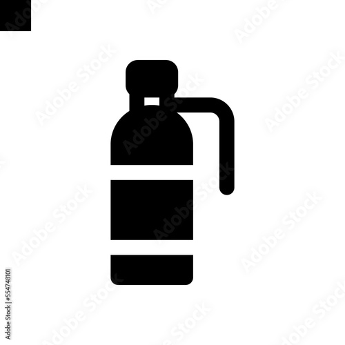 oxygen tank icon solid style vector