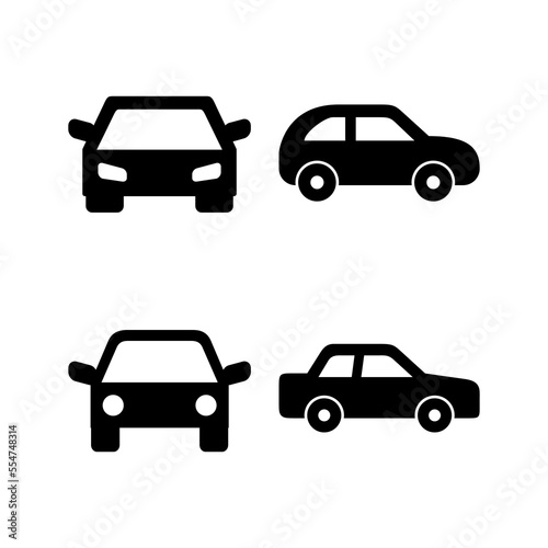 Car icon vector for web and mobile app. car sign and symbol. small sedan