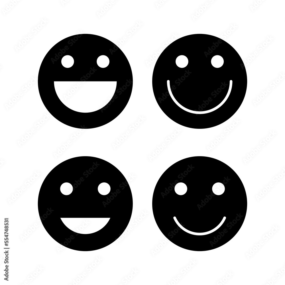 Fototapeta premium smile icon vector for web and mobile app. smile emoticon icon. feedback sign and symbol