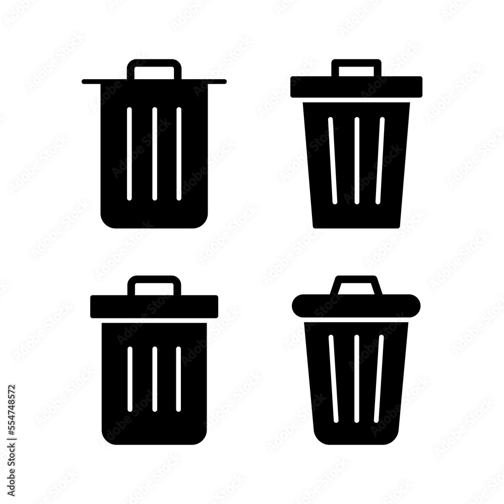 Trash icon vector for web and mobile app. trash can icon. delete sign and  symbol. Stock Vector | Adobe Stock