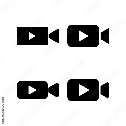 Video icon vector for web and mobile app. video camera sign and symbol. movie sign. cinema