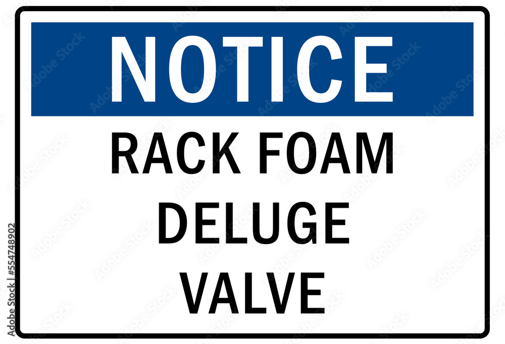 Fototapeta premium Fire hazard, fire extinguisher sign and label