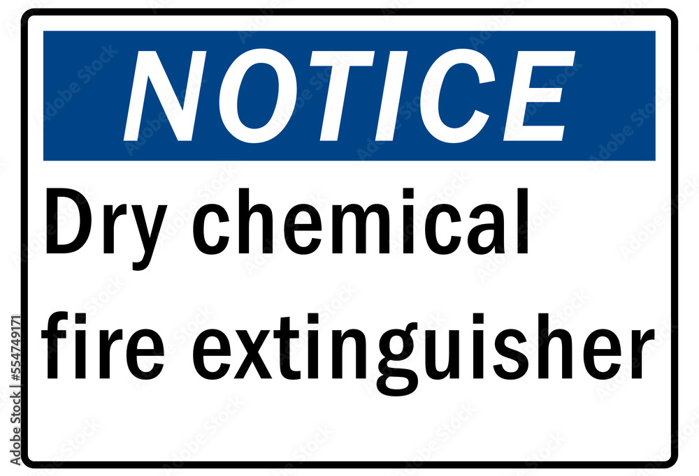Fire hazard, fire extinguisher sign and label Fire hazard, fire extinguisher sign and label