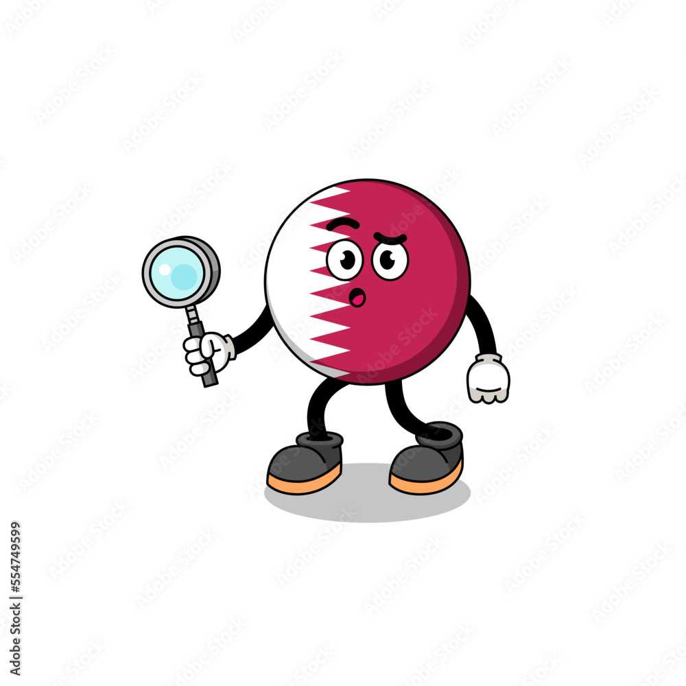 Mascot of qatar flag searching Mascot of qatar flag searching