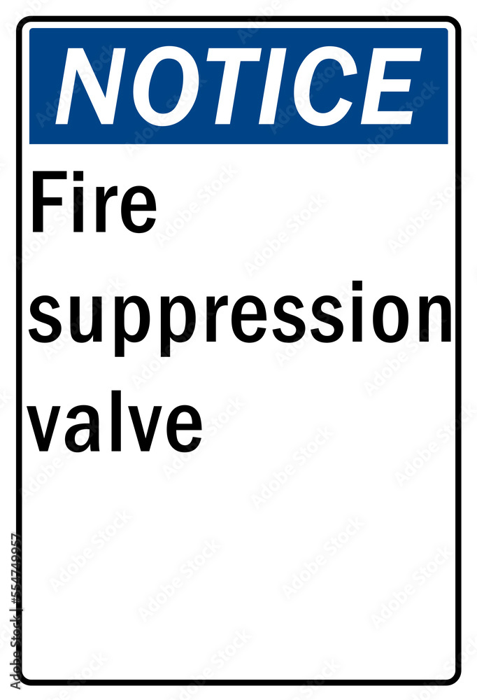 Fire hazard, Fire extinguisher sign and labels