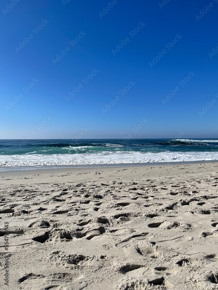 Obraz premium footprints on the sand