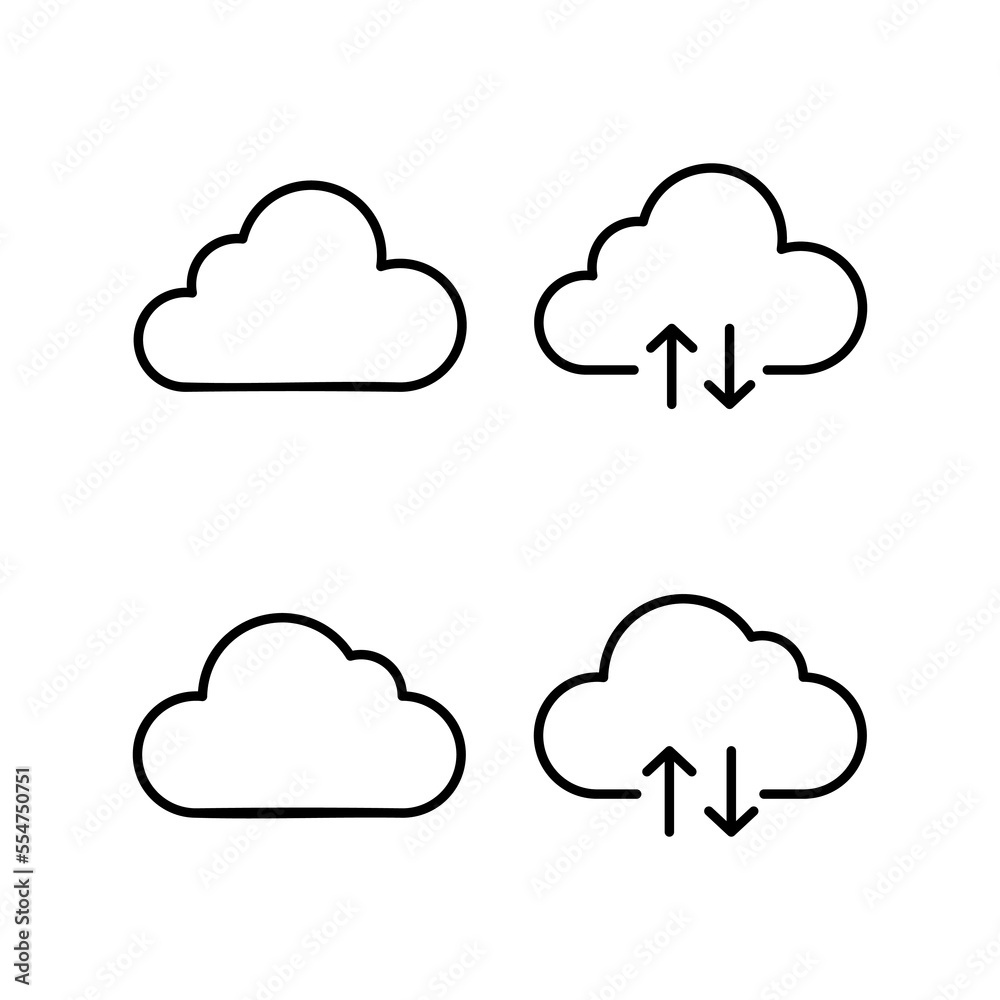 Cloud icon vector for web and mobile app. cloud sign and symbol Cloud icon vector for web and mobile app. cloud sign and symbol