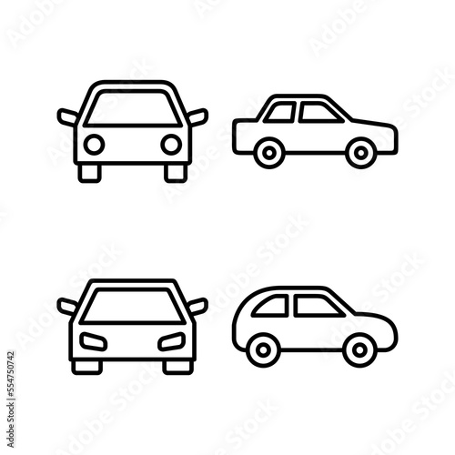Car icon vector for web and mobile app. car sign and symbol. small sedan © Lunaraa