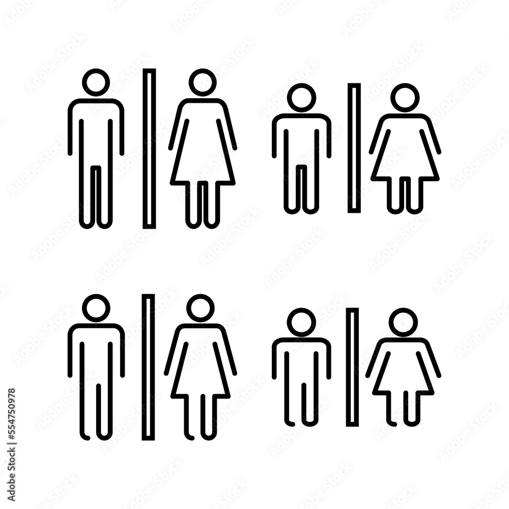 Toilet icon vector for web and mobile app. Girls and boys restrooms sign and symbol. bathroom sign. wc, lavatory Toilet icon vector for web and mobile app. Girls and boys restrooms sign and symbol. bathroom sign. wc, lavatory