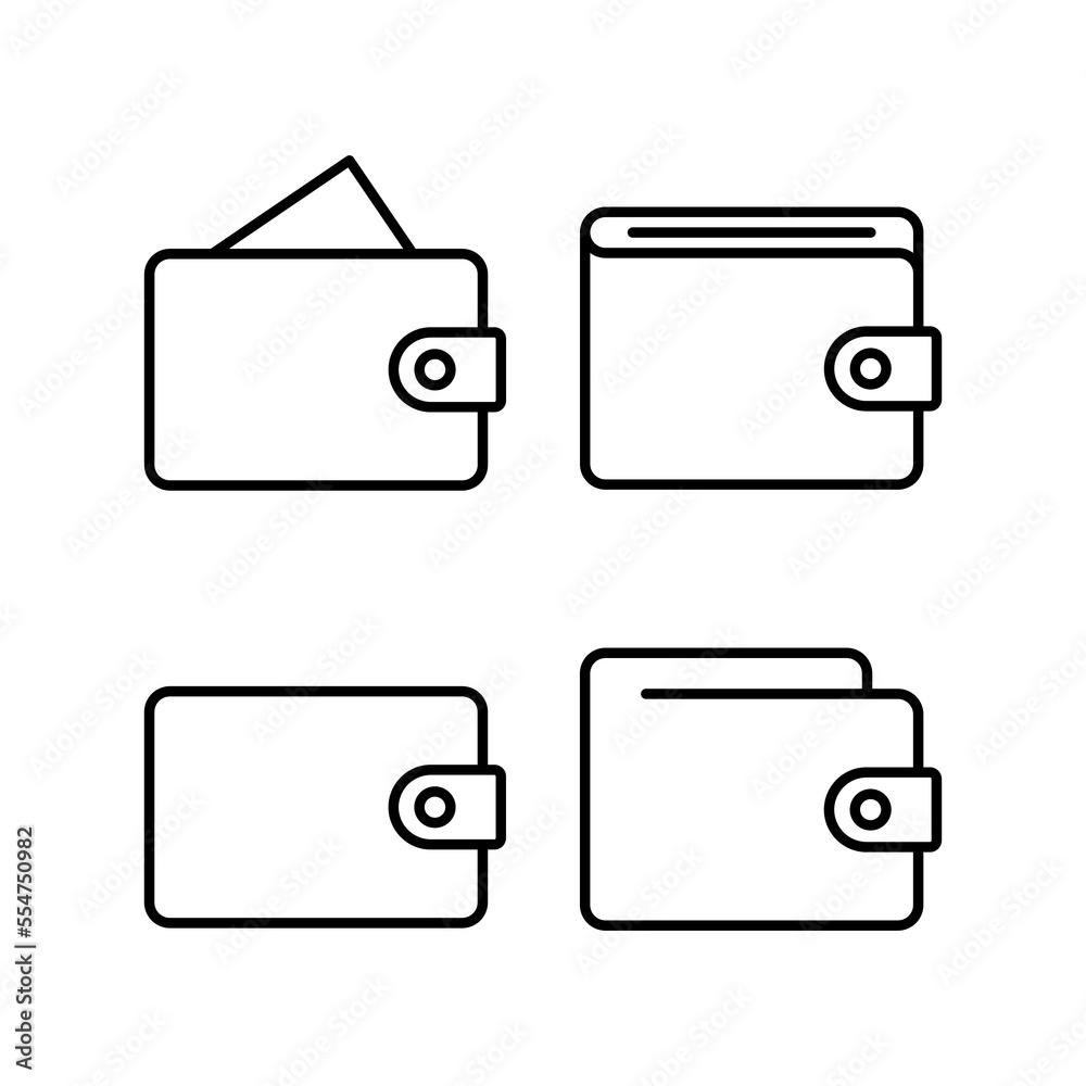 Wallet icon vector for web and mobile app. wallet sign and symbol Wallet icon vector for web and mobile app. wallet sign and symbol