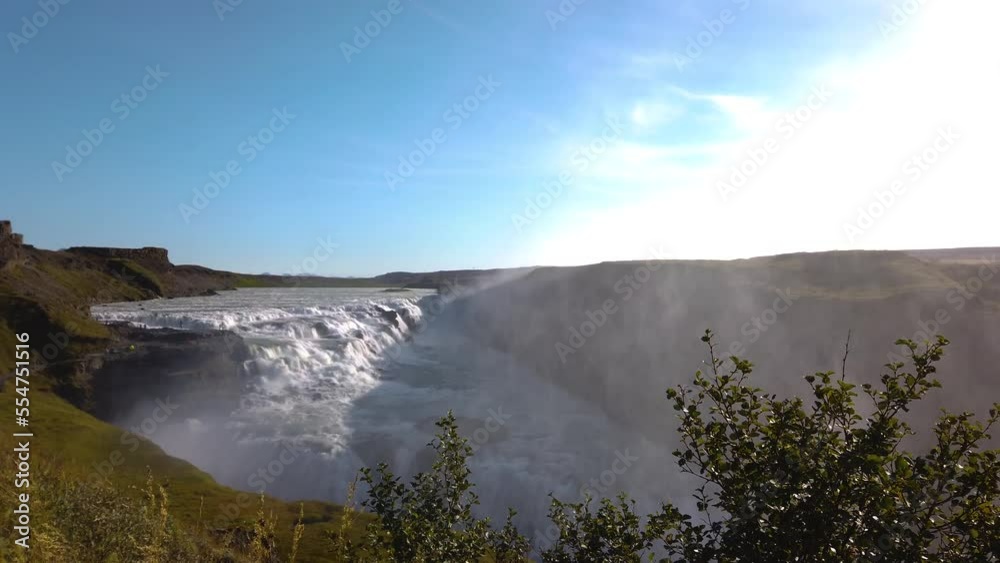 Iceland. Water crashing at powerful Godafoss waterfall. Idyllic view of beautiful Godafoss waterfall Iceland. Water crashing at powerful Godafoss waterfall. Idyllic view of beautiful Godafoss waterfall