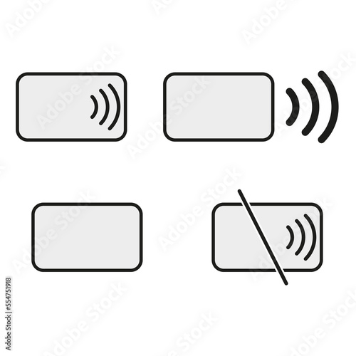 Wireless payment icon. Digital business. Vector illustration. Stock image.