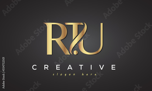 RTU creative luxury logo design photo