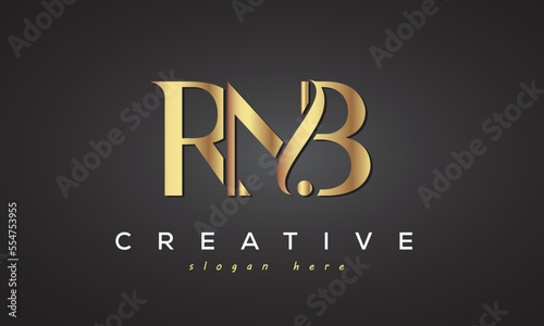 RNB creative luxury logo design	
