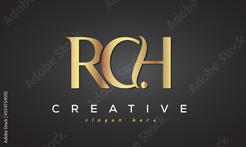 RCH creative luxury logo design	
 photo