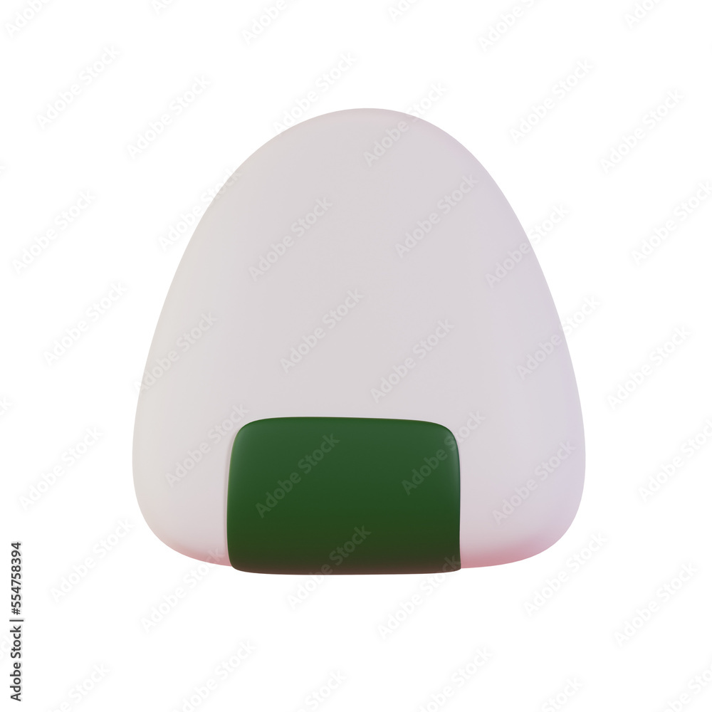 3d render japanese traditional food onigiri 3d render japanese traditional food onigiri