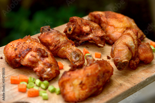 fried chicken with coriander seasoning