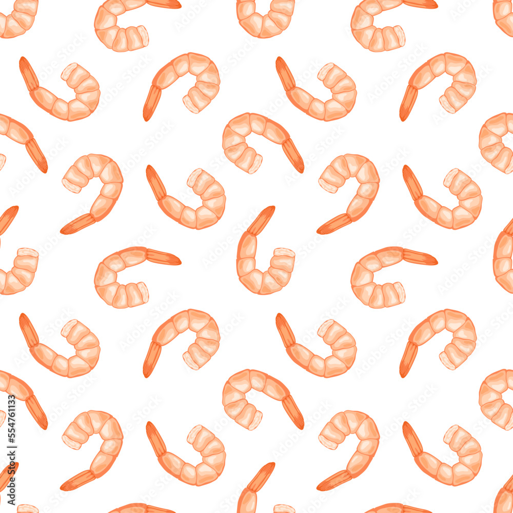 Cooked shrimp tails pattern Cooked shrimp tails pattern