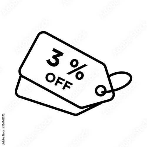 Discount icon vector design templates